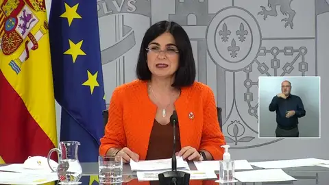 Comparecencia de Carolina Darias sobre la vacunación a mayores de 12 años y las mascarillas, vídeo íntegro Comparecencia de Carolina Darias sobre la vacunación a mayores de 12 años y las mascarillas, vídeo íntegro