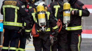 Bomberos en Barcelona (archivo)