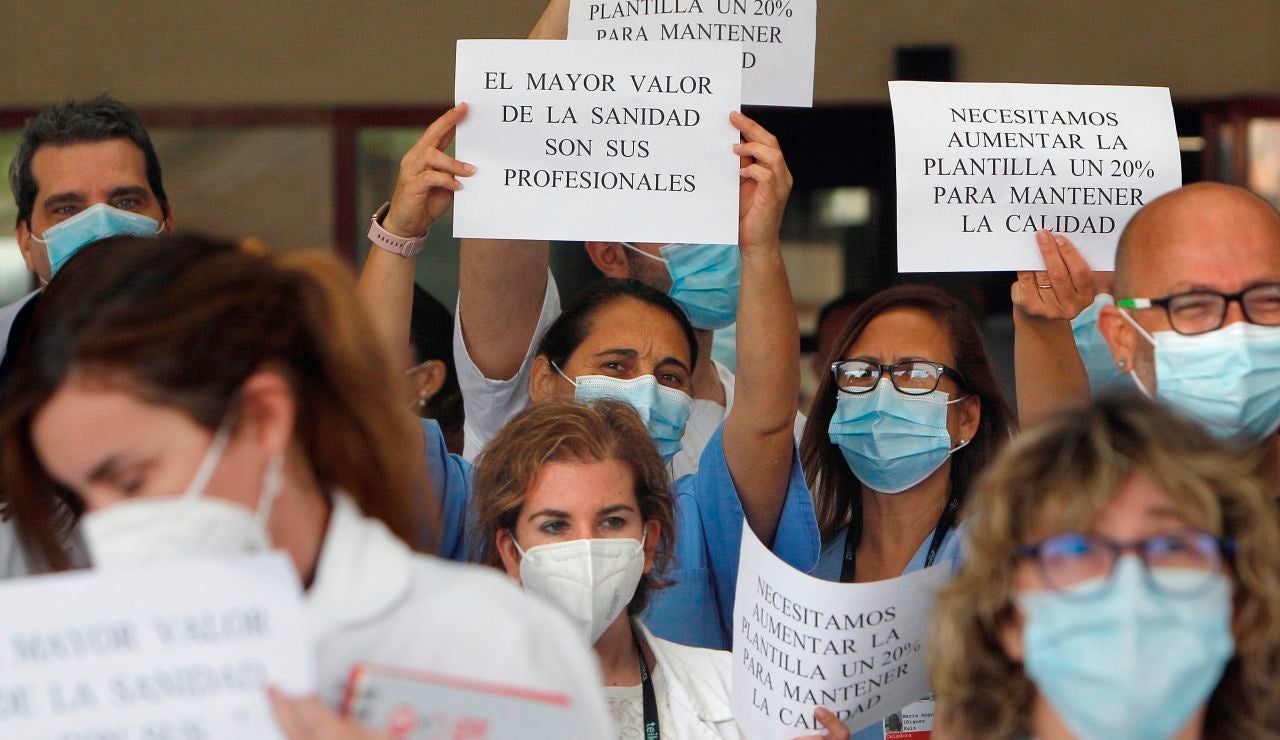 Protesta de sanitarios Protesta de sanitarios