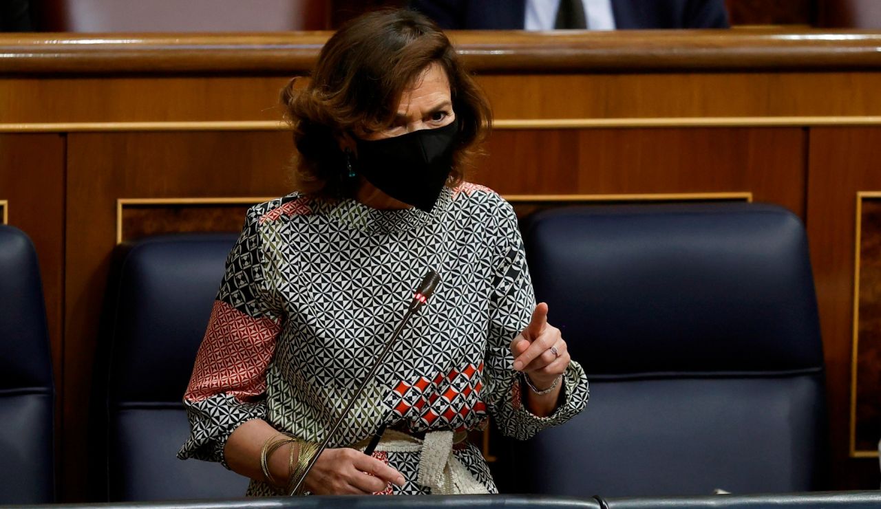 La vicepresidenta del Gobierno, Carmen Calvo La vicepresidenta del Gobierno, Carmen Calvo