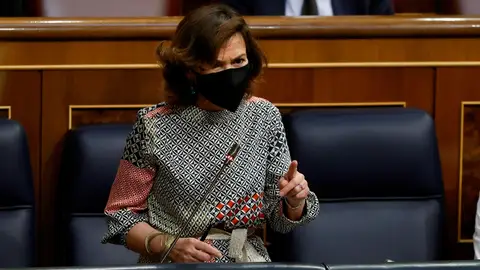 La vicepresidenta del Gobierno, Carmen Calvo Indultos