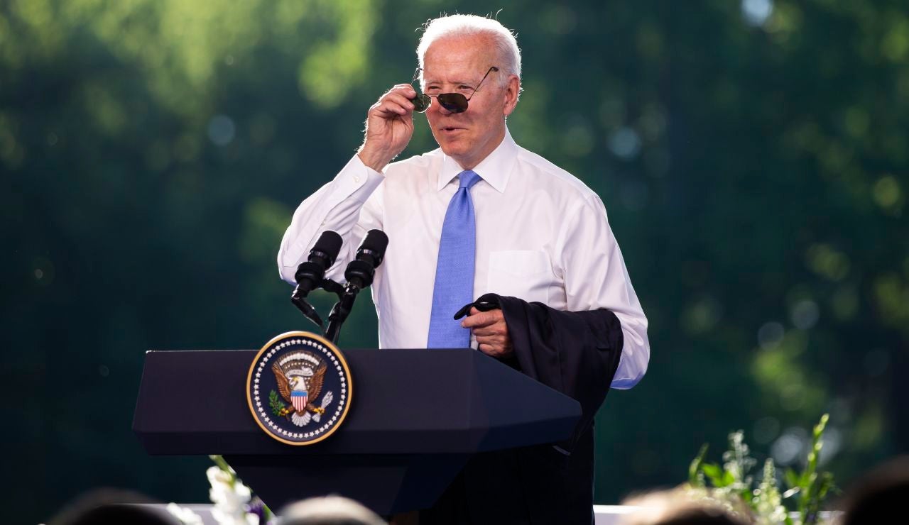 El presidente estadounidense Joe Biden tras su encuentro con Vladimir Putin El presidente estadounidense Joe Biden tras su encuentro con Vladimir Putin