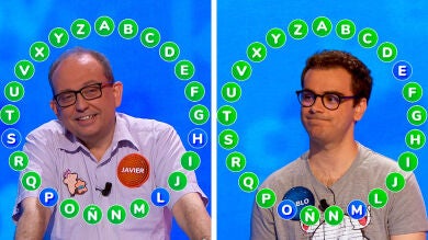 Pablo se arrepiente y Javier recurre al humor en un rosco marcado por la diferencia de segundos