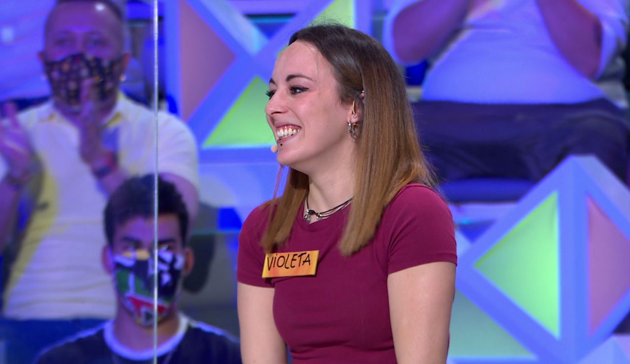 ¡Un panel para ella sola! Violeta se apodera de ‘La ruleta de la suerte’ ¡Un panel para ella sola! Violeta se apodera de ‘La ruleta de la suerte’
