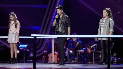 Leonor, Dayron y Rocío cantan 'Ángel caído' en las Batallas de 'La Voz Kids' 'La Voz Kids'