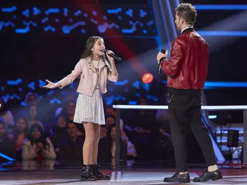David Bisbal canta 'Me olvidé respirar' con Leonor López en las Batallas de 'La Voz Kids' David Bisbal canta 'Me olvidé respirar' con Leonor López en las Batallas de 'La Voz Kids'