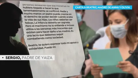 Carta del padre de Yaiza a Beatriz, la madre de Anna y Olivia Carta del padre de Yaiza a Beatriz, la madre de Anna y Olivia