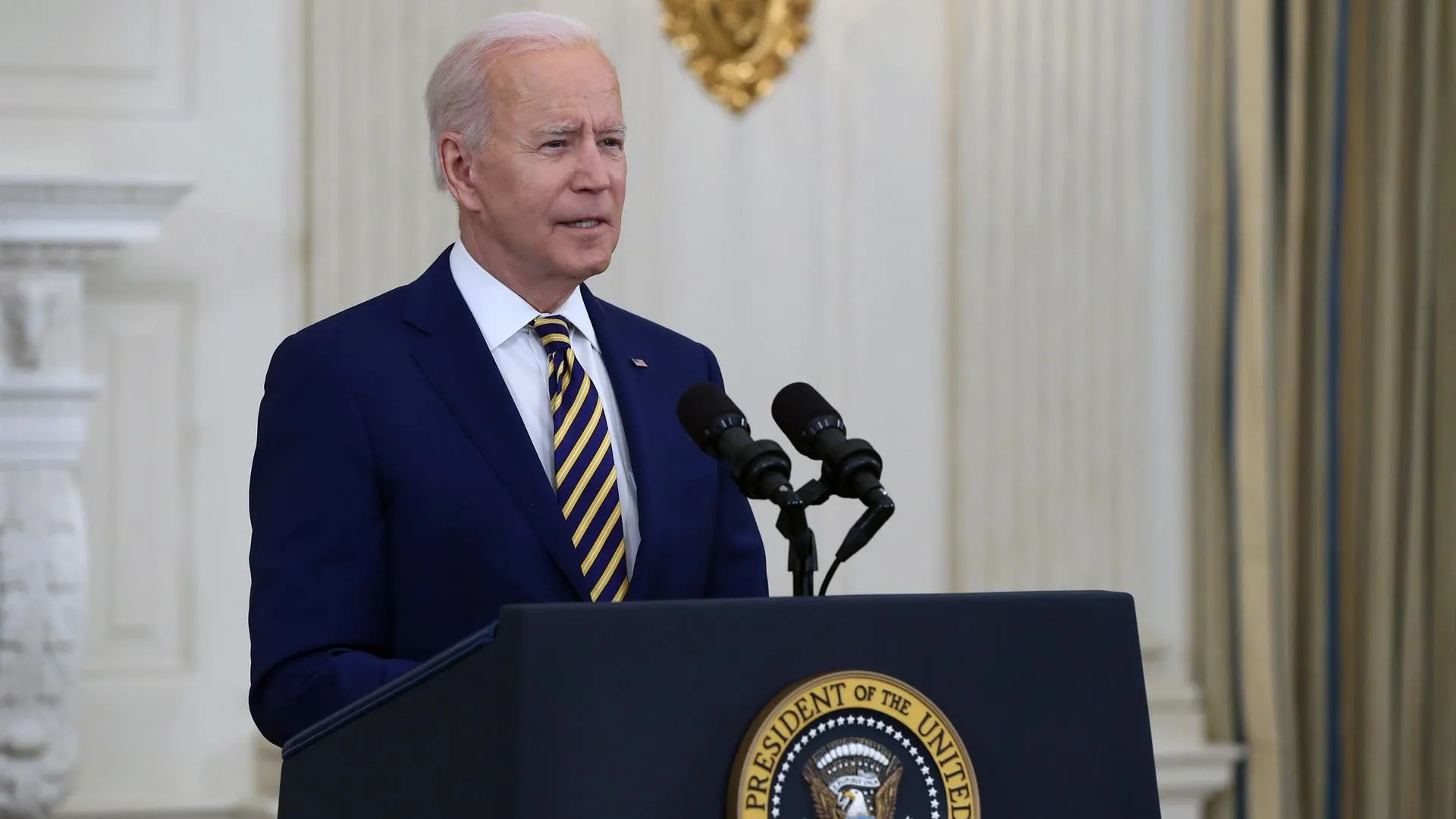 El presidente Joe Biden da detalles sobre la gestión contra la covid-19, desde la Casa Blanca El presidente Joe Biden da detalles sobre la gestión contra la covid-19, desde la Casa Blanca