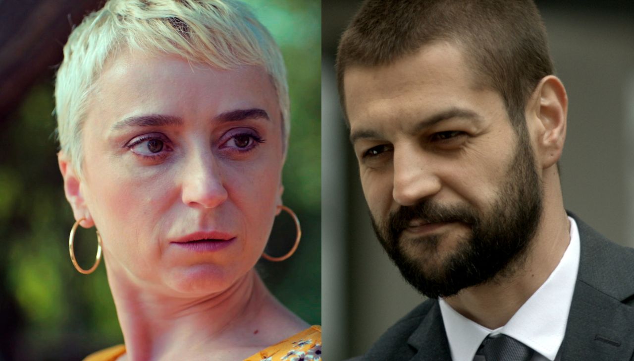 Los actores Serhat Teoman y Elif Verit Los actores Serhat Teoman y Elif Verit