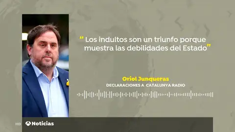 Oriol Junqueras opina que el indulto demuestra algunas "debilidades de los aparatos del Estado" Oriol Junqueras opina que el indulto demuestra algunas "debilidades de los aparatos del Estado"