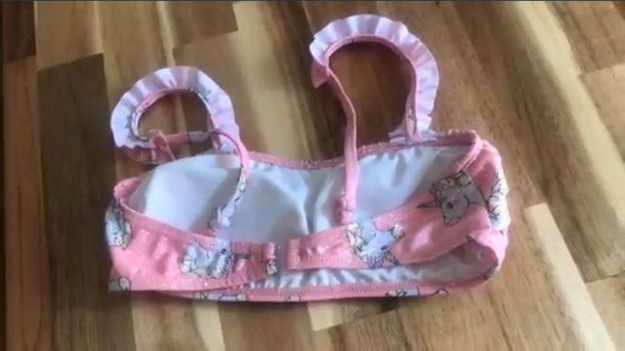 Bikinis con 2024 relleno para niñas