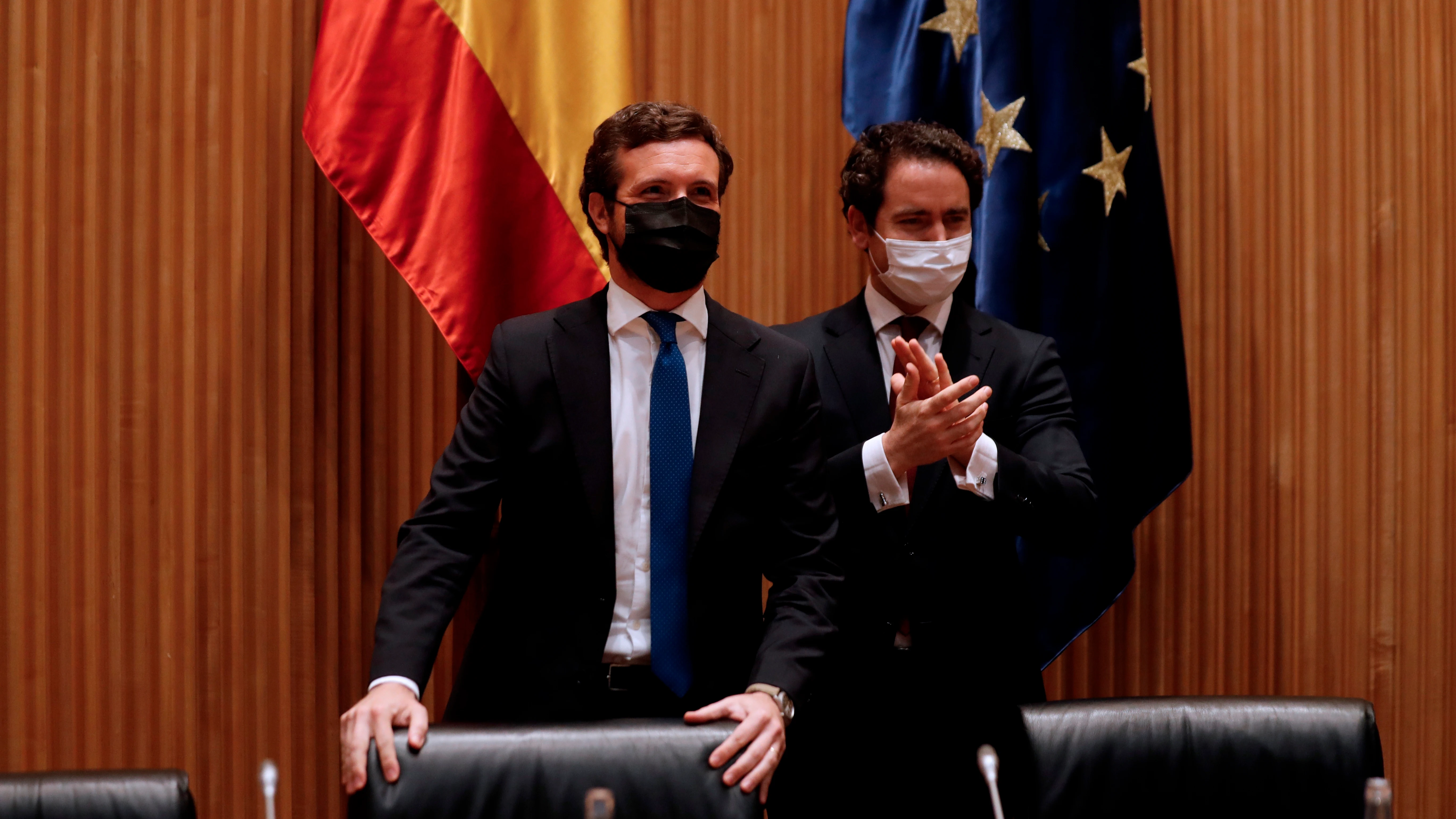 Pablo Casado acusa a Pedro Sánchez de dar un "golpe de gracia a la legalidad con indultos" Pablo Casado acusa a Pedro Sánchez de dar un "golpe de gracia a la legalidad con indultos"