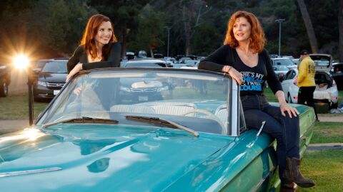 Geena Davis y Susan Sarandone se han reunido de nuevo para el 30 aniversario de la famosa película 'Thelma y Louise'