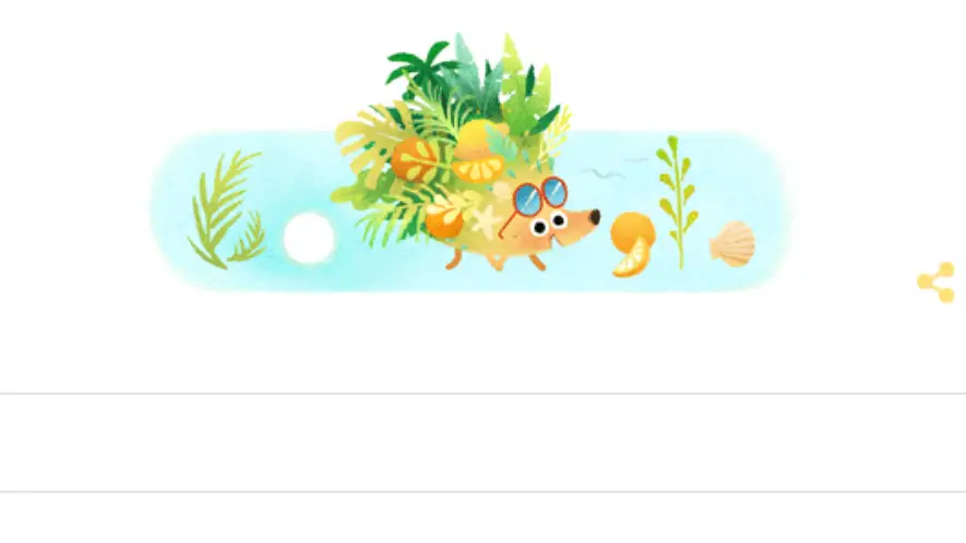 Google celebra la llegada del verano con el doodle de un erizo muy animado Google celebra la llegada del verano con el doodle de un erizo muy animado