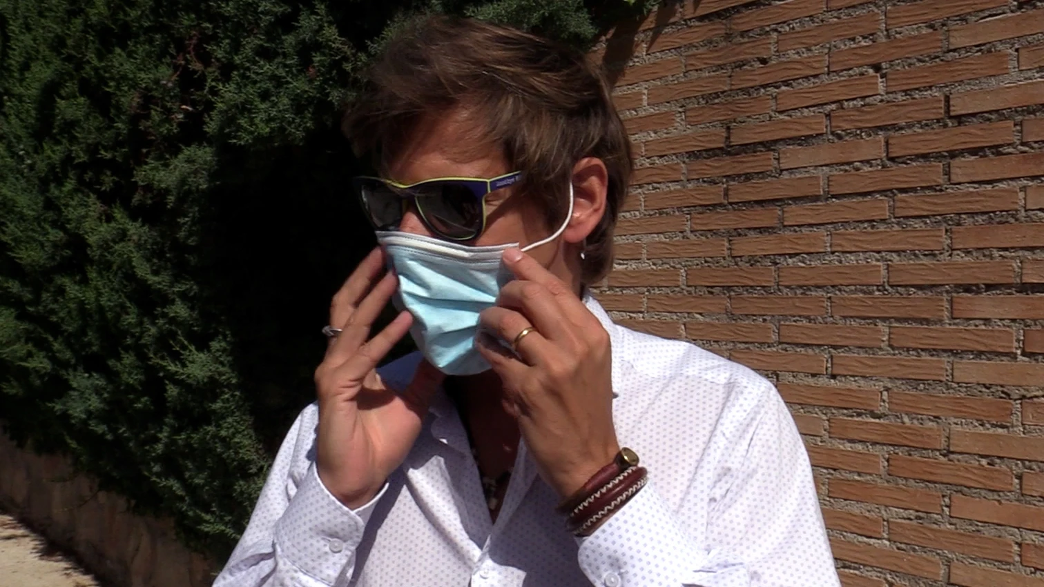 Carlos Baute haciendo declaraciones a la prensa Carlos Baute haciendo declaraciones a la prensa