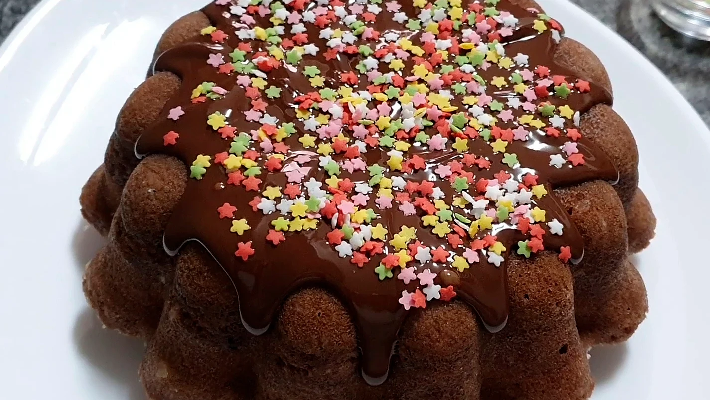Bizcocho de chocolate al microondas