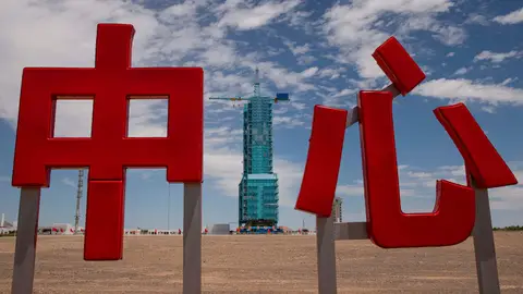 El cohete chino Gran Marcha-2F China