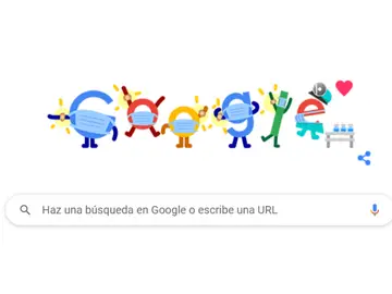 'Vacúnate contra la COVID-19. Ponte la mascarilla. Salva vidas', el mensaje de Google en su nuevo doodle 'Vacúnate contra la COVID-19. Ponte la mascarilla. Salva vidas', el mensaje de Google en su nuevo doodle