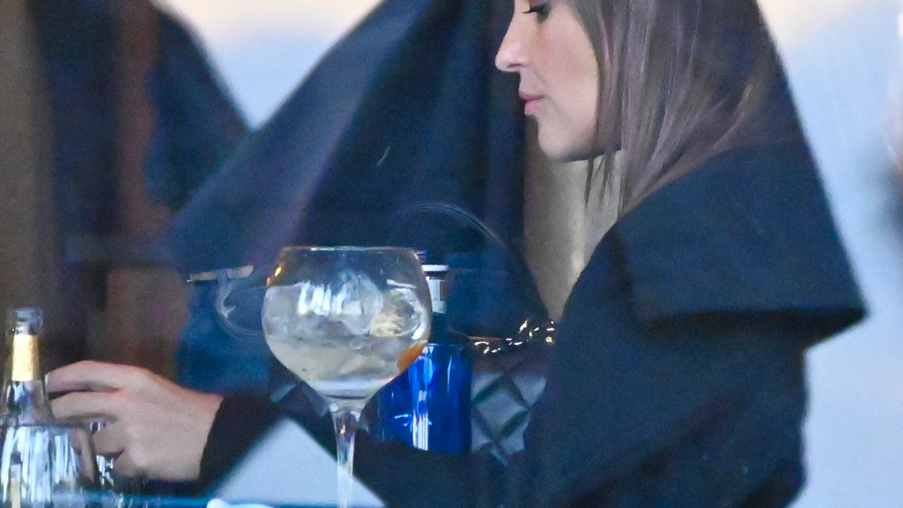 Paula Echevarría, en un restaurante