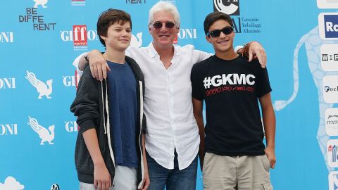 Richard Gere con su hijo Homer