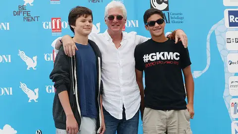 Richard Gere con su hijo Homer Richard Gere con su hijo Homer