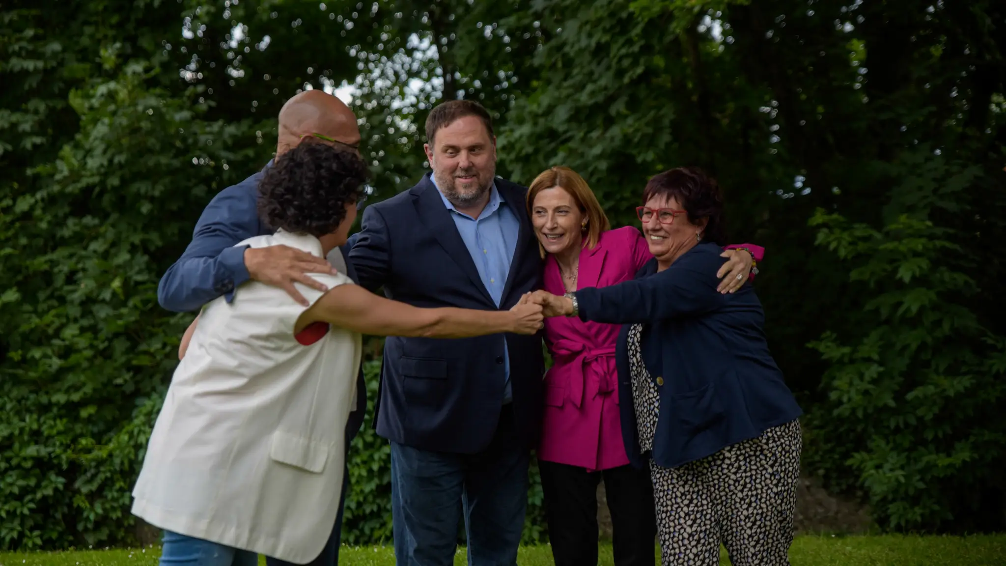 Junqueras y el resto de indultados de ERC visitan a Marta Rovira en Ginebra 