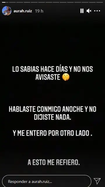 Aurah Ruiz estalla contra Jesé Rodríguez LE TACHA DE IRRESPONSABLE