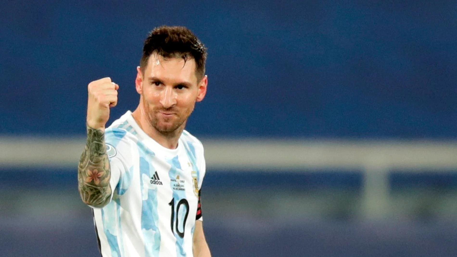 Leo Messi, en un partido con Argentina