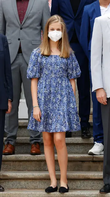 La princesa Leonor con vestido de Mango La princesa Leonor con vestido de Mango