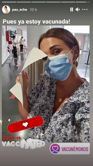 Paula Echevarría vacunada VACUNADA