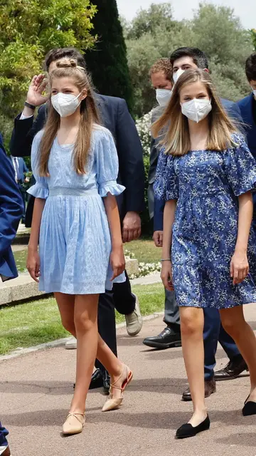 La princesa Leonor y su hermana la infanta Sofía La princesa Leonor y su hermana la infanta Sofía