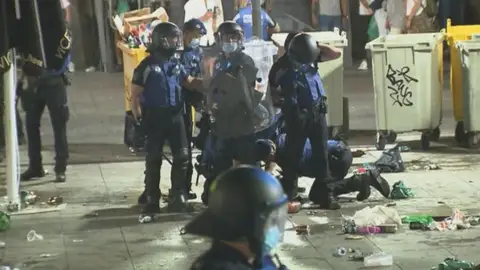 Cargas policiales durante el Orgullo 2021. Cargas policiales durante el Orgullo 2021.