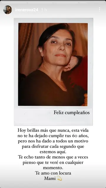 Irene Rosales recuerda a su madre por su cumpleaños DÍA ESPECIAL