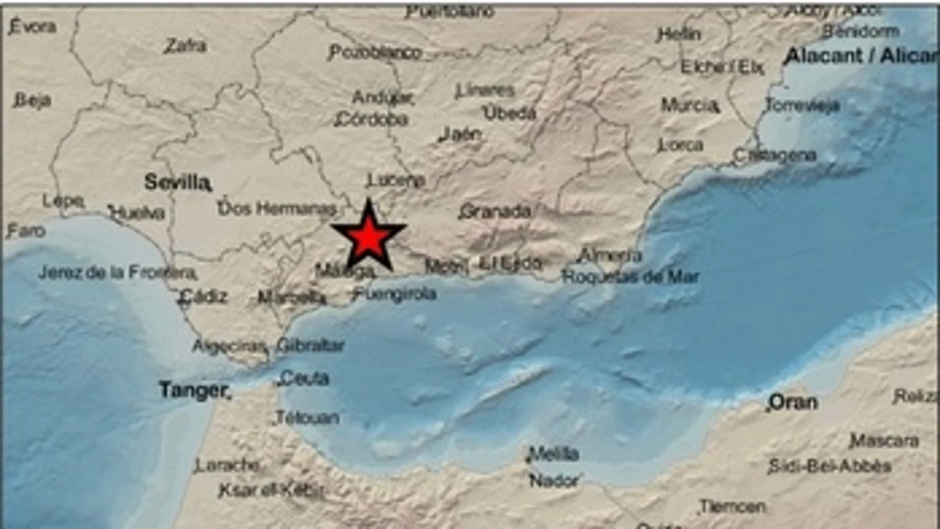 Málaga registra un terremoto de 3,4 grados con epicentro en Antequera