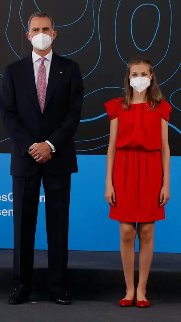 El rey Felipe VI y su hija la princesa Leonor El rey Felipe VI y su hija la princesa Leonor