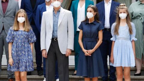 La familia Real en la recepción en Barcelona