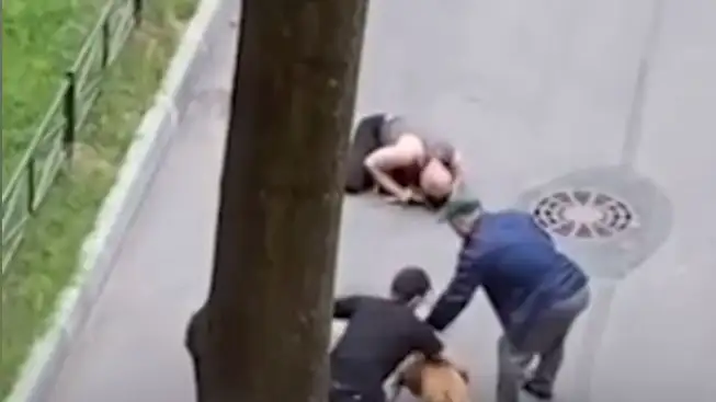 Un hombre salva a su perro poniendo en riesgo su vida Un hombre salva a su perro poniendo en riesgo su vida