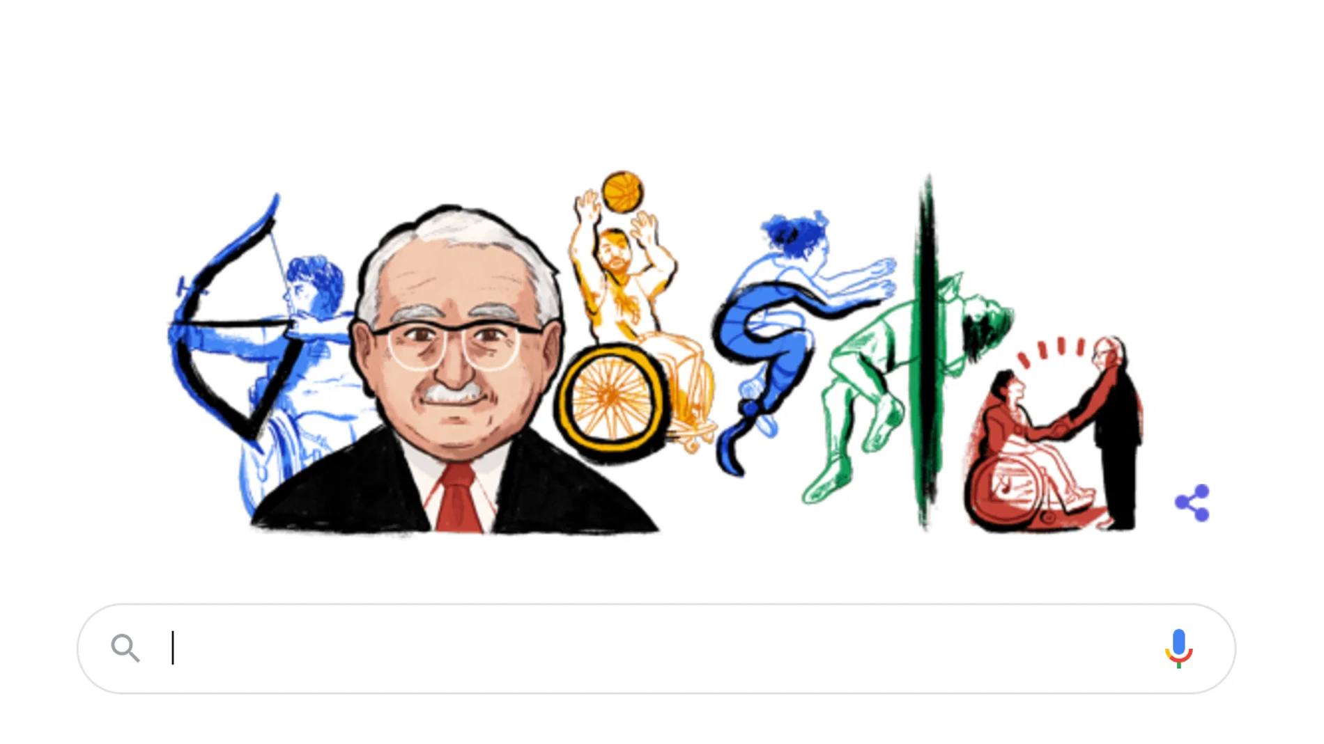 Google dedica su doodle a Ludwig Guttmann