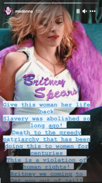 Madona apoya a Britney Spears