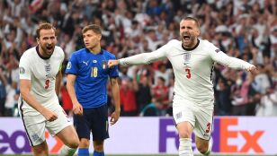Momento del partido Italia - Inglaterra