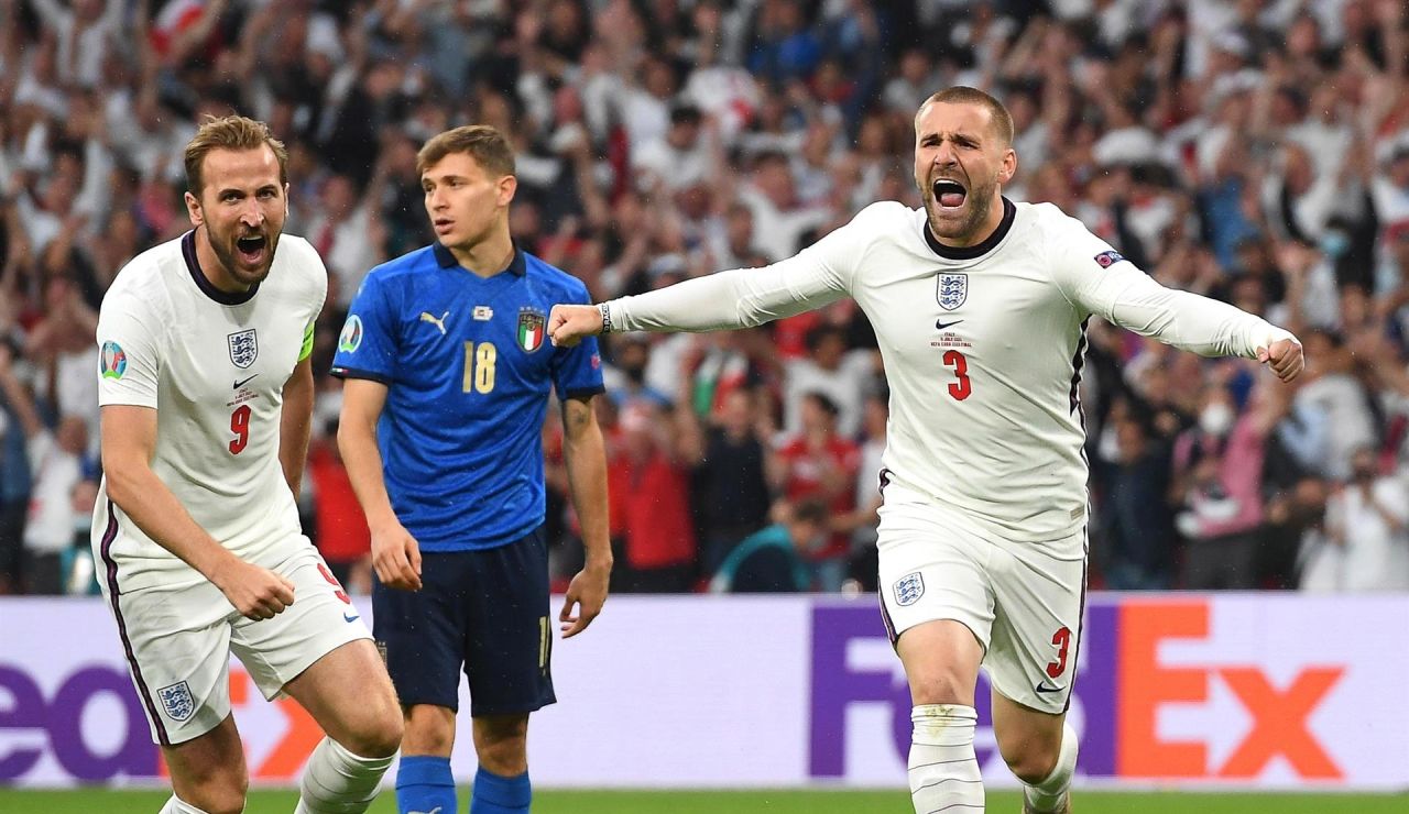 Momento del partido Italia - Inglaterra