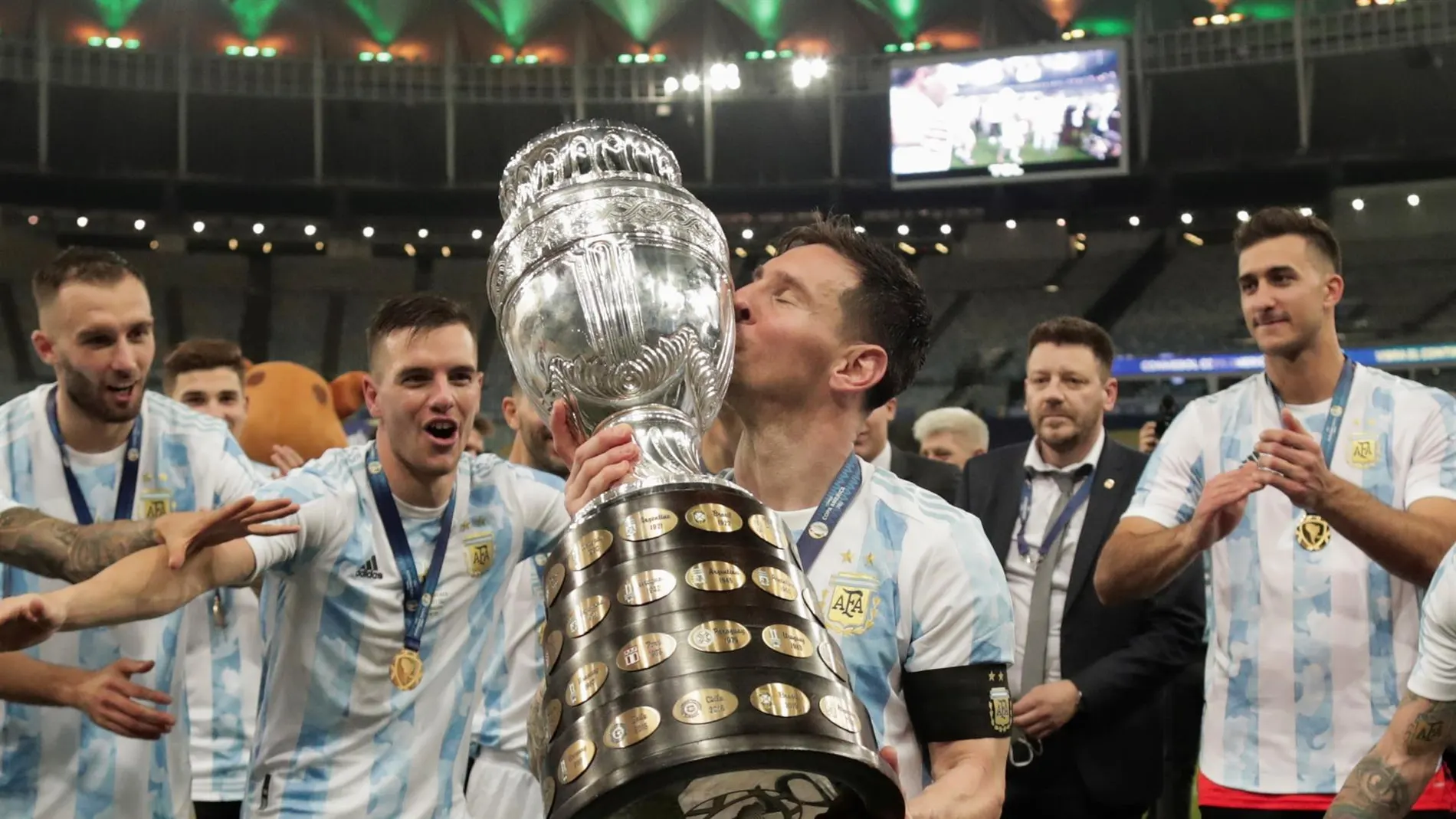 Argentina gana la Copa América con un gol de Di María en una final de infarto ante Brasil