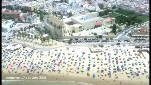 Chipiona parcela sus playas como medida de prevención del coronavirus Chipiona parcela sus playas como medida de prevención del coronavirus