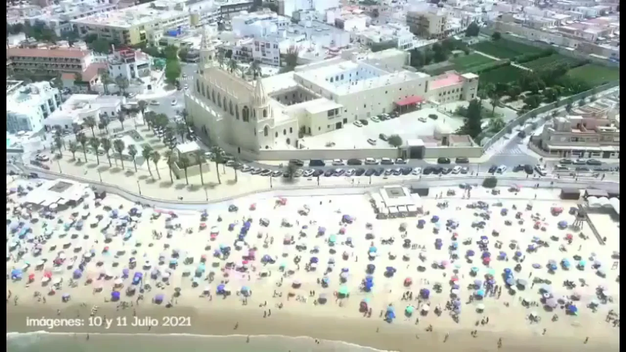 Chipiona parcela sus playas como medida de prevención del coronavirus Chipiona parcela sus playas como medida de prevención del coronavirus
