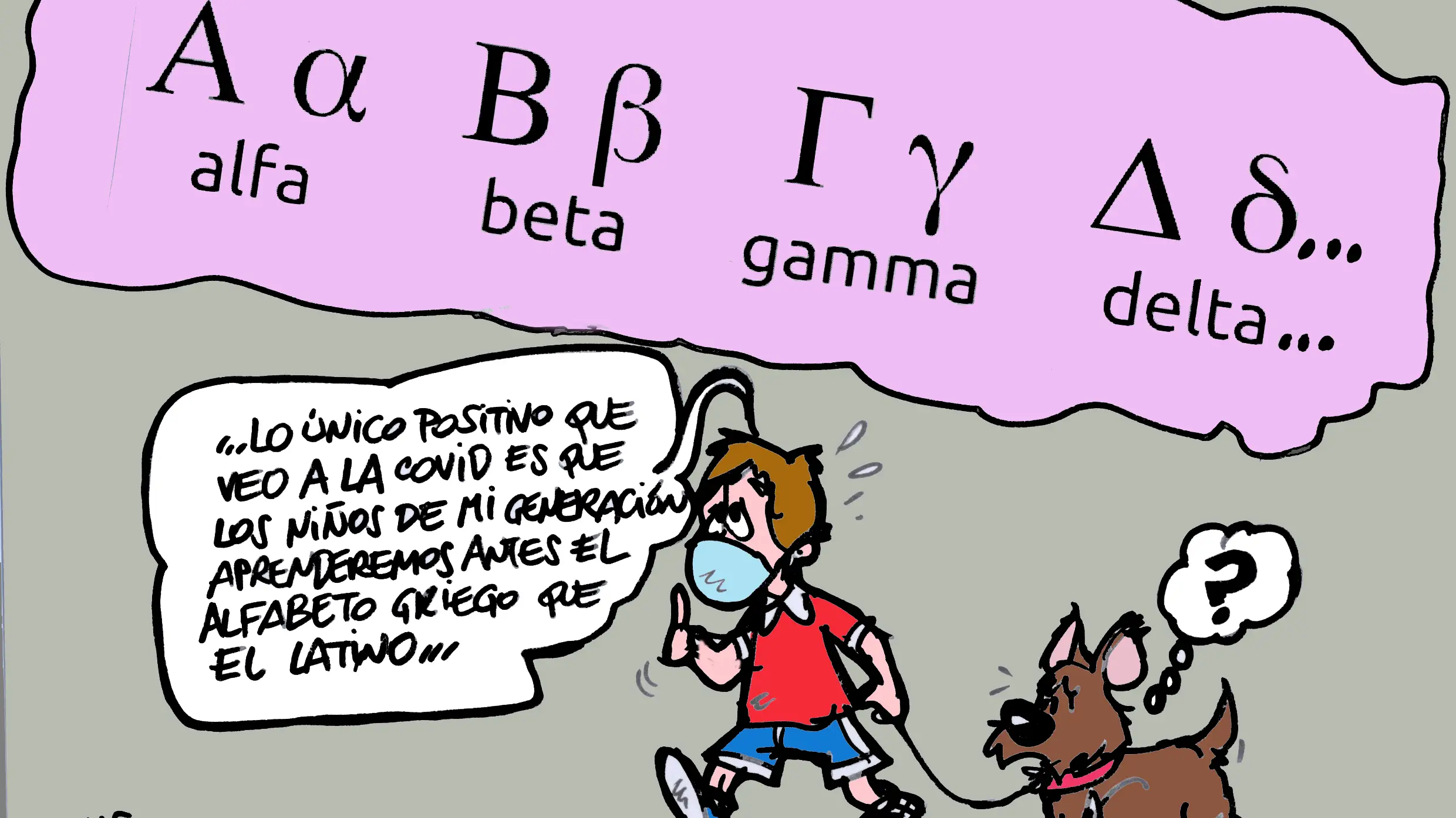 Las variantes del coronavirus, en la viñeta gráfica de Alfredo Boto-Hervás Las variantes del coronavirus, en la viñeta gráfica de Alfredo Boto-Hervás