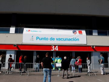 Punto de vacunación en Madrid