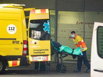 Servicio de urgencias en el Hospital de la Santa Creu.
