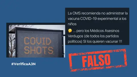 La OMS no ha pedido excluir a los menores de la vacunación contra el COVID-19 por riesgos para la salud La OMS no ha pedido excluir a los menores de la vacunación contra el COVID-19 por riesgos para la salud