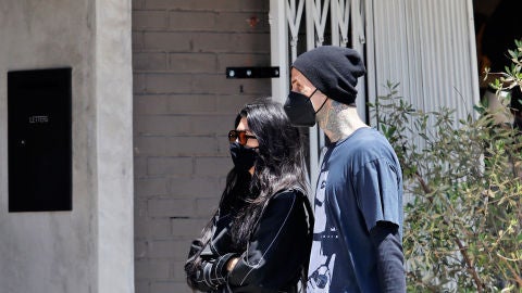 Kourtney Kardashian y su novio, Travis Barker