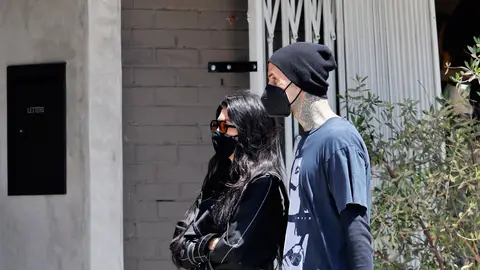 Kourtney Kardashian y su novio, Travis Barker Kourtney Kardashian y su novio, Travis Barker